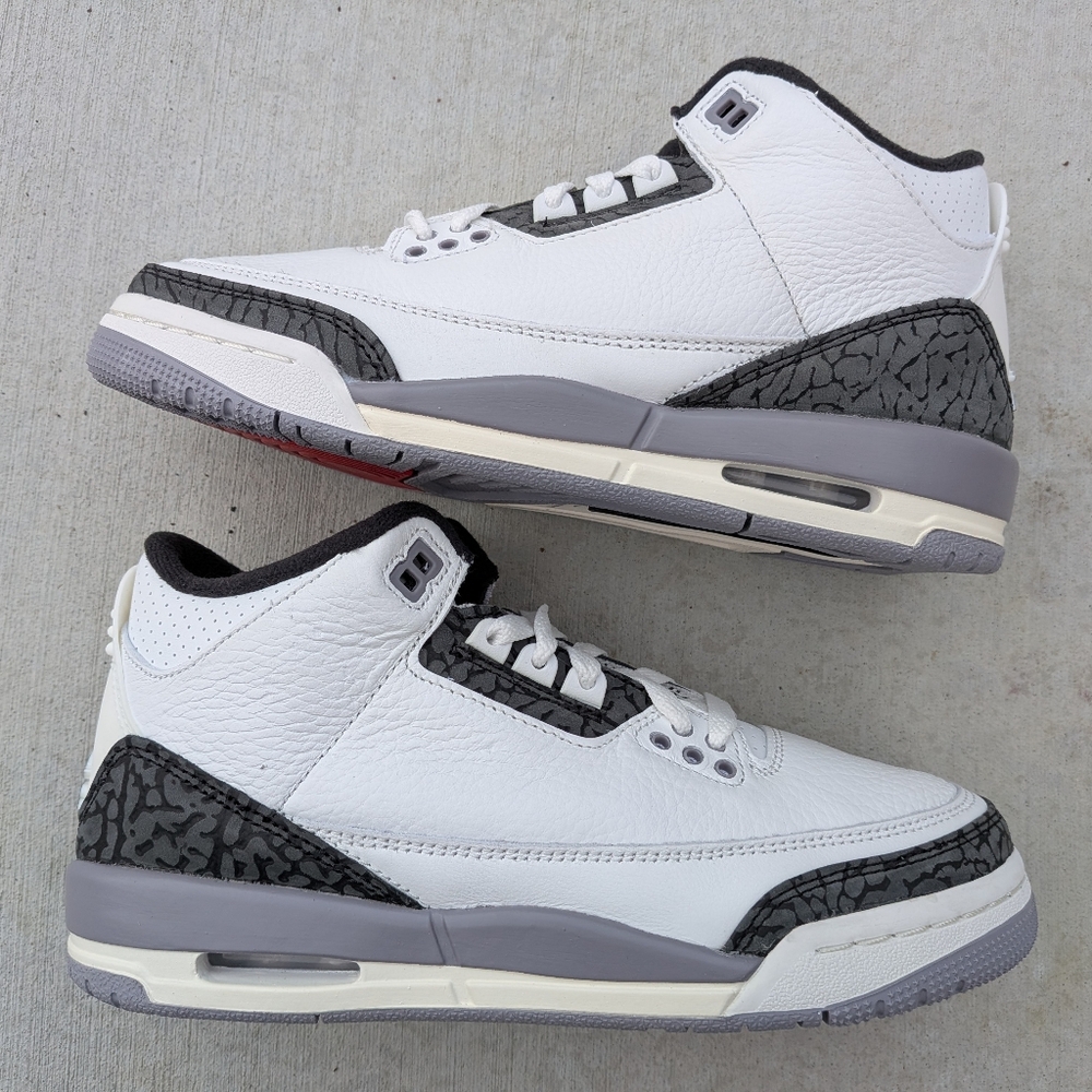 DS Nike Air Jordan 3 Retro Cement Grey Basketball Sportswear Shoes